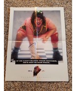 Rare Score Select NFL Football Poster &quot;If He Can&#39;t Block Your Mother&quot; Po... - $285.31 MXN