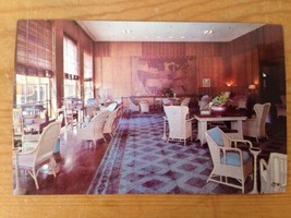 1955 Vtg Yellowstone National Park Mammoth Springs Hotel Lounge Postcard... - $18.99