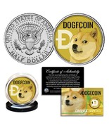 DOGECOIN Collectible JFK Kennedy Half Dollar Commemorative Collectors Co... - £8.14 GBP
