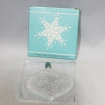 VTG Tupperware Collectible Ornament 1986 Acrylic Snowflake Box 3.5&quot; Limi... - $10.95