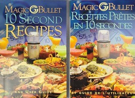 Magic Bullet 10 Second Recipes And User Guide *ENGLISH &amp; FRENCH copies* - £7.80 GBP
