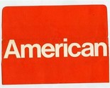 American Airlines Red Jet Express Ticket Jacket  - $17.82