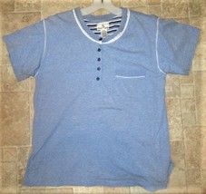 Great Nites soft cotton henley top w/pocket - $3.00