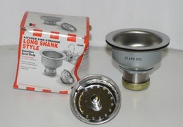 Keeney Manufacturing 1432SS Duo Kitchen Sink Strainer Long Shank Style image 1