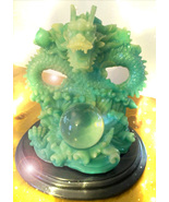 HALLOWEEN JADEITE DRAGON AND CRYSTAL BALL 100  DRAGON EYES HIGH MAGICK S... - €599,06 EUR