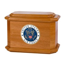 Mahogany Diplomat Military Wood Cremation Urn - £235.38 GBP