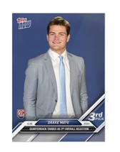 Drake Maye - Rc* - 2024 Nfl Draft Topps Now #D-3 - 3rd Pick Patriots - In Hand! - £7.10 GBP