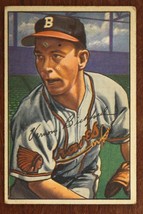 Vintage Baseball Card 1952 Bowman #48 Vern Bickford Pitcher Boston Braves - £7.72 GBP