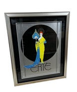Original Erte Athena Greek Serigraph Framed Print Silver/Black - $720.76 CAD