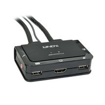 LINDY Compact 2 Port KVM Switch - HDMI, USB 2.0 &amp; Audio  - $233.00
