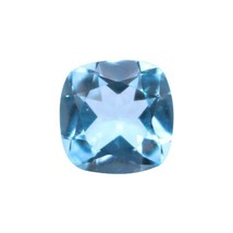 Natural Sky Blue Topaz Cushion Cut AAA Quality Loose Gemstone Available in 4MM-1 - £7.07 GBP