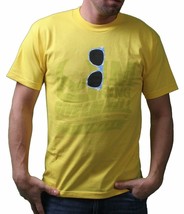 IN King Uomo Giallo Shady Tonalità Occhiali da Sole Sunnies T-Shirt Ua Fatto Nwt - $13.48