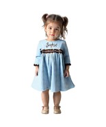 Smockadot Blue Sophie Monogram dress Size 4T - €21,34 EUR