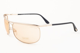 Tom Ford RYDER 418 28E Rose Gold / Brown Sunglasses TF418 28E 68mm - £135.93 GBP