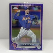 2022 Topps Chrome Update Baseball Max Scherzer USC1 Purple New York Mets - £1.57 GBP
