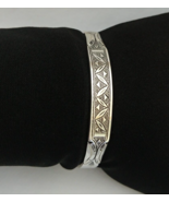 Tuareg Silver Bracelet Handmade Tribal Bangle Cuff Sterling African Moroccan VTG - $120.71 CAD