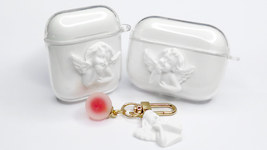 Novelty &quot;Valentine Cupid&quot; AirPod, Airpod Pro (2nd &amp; 3rd Gen) PVC Protect... - $19.99+