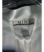 Nine &amp; Company White silk feel Robe Self Tie Waist White Women&#39;s Large NEW - $313.93 MXN