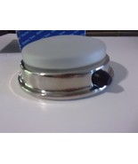 Vintage Marine  waterproof  Dome Deck Light, 5&quot; nickel bronze  frostglas... - $127.75 CAD