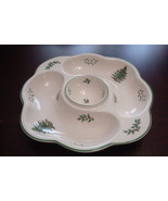 Spode Christmas Tree Crudite serving tray (Daisy) DIP DISH 17&quot;  ^^ - $86.64 CAD