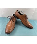 Kenneth Cole Oxford Men 9M Dress Shoes Brown Leather Extra Distance Bicy... - $27.34 CAD