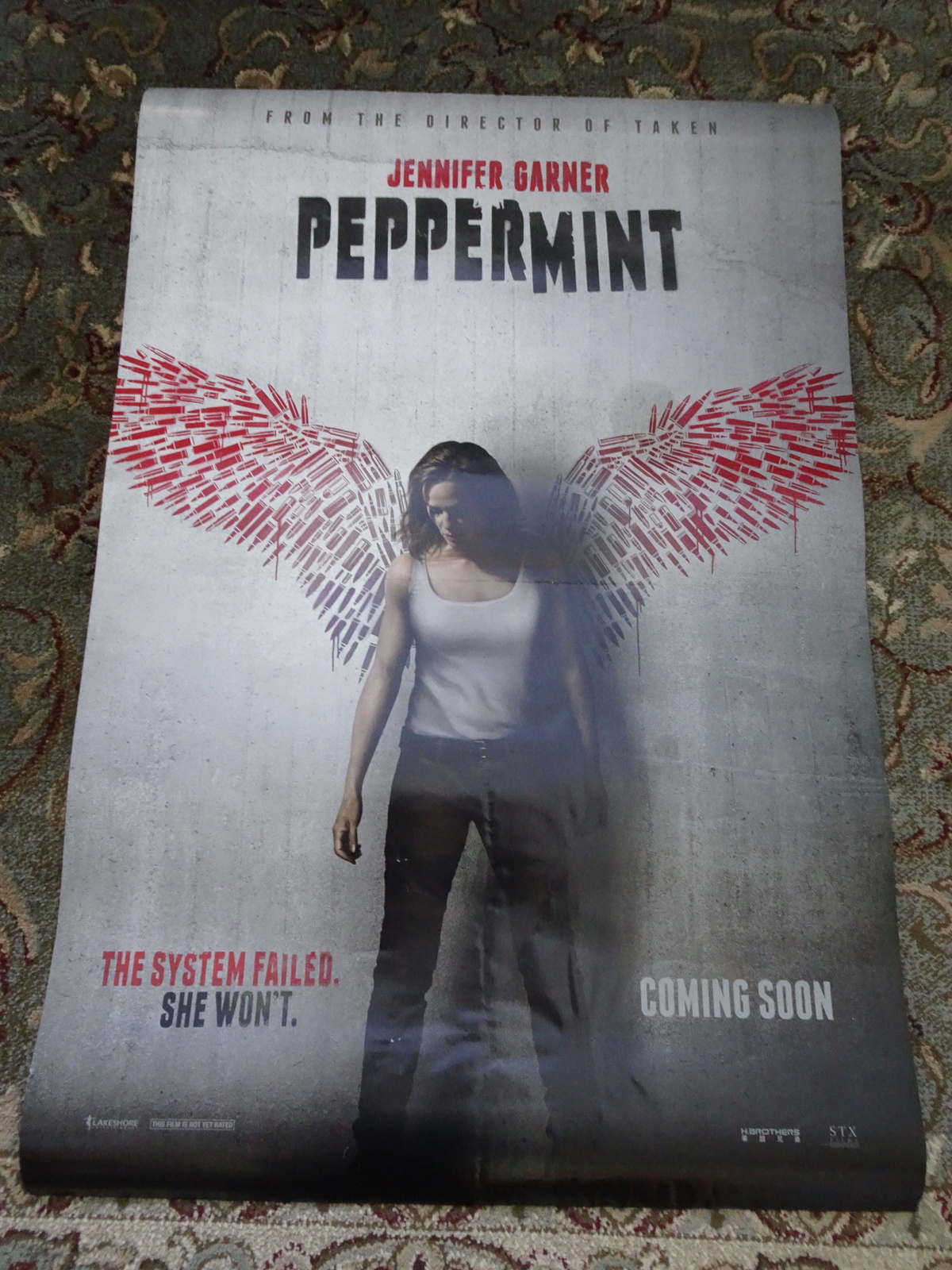 PEPPERMINT - MOVIE POSTER WITH JENNIFER GARNER - $5.00