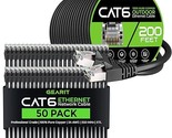 GearIT 50Pack 1.5ft Cat6 Ethernet Cable &amp; 200ft Cat6 Cable - $254.99