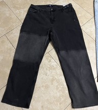 Hollister Ultra High Rise Dad Jeans Light Wash Patch black women 34x29 - £31.13 GBP