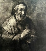 Rembrandt 1944 Homer Gravure Style Portrait Phaidon Print The Illiad DWU9 - £95.91 GBP