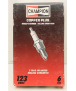 LOT OF Six 6 Copper Plus Champion Spark Plugs  123  RN5C - £8.30 GBP