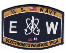 4.5&quot; Navy Technical Deck Electronics Warfare Technician Embroidered Patch - £22.66 GBP