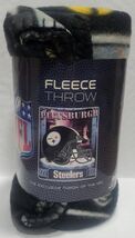 Pittsburgh Steelers 50" by 60" Fleece Throw Blanket - NFL - $14.54