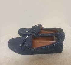 Topman Navy Blue Suede Loafers For Men  Size 8(uk) - £32.09 GBP