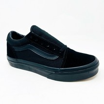 Vans Old Skool Triple Black Classic Kids Casual Sneakers - £31.30 GBP