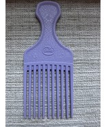 Vintage Goody Lavender Hair Pick Textured Plastic Handle Lift Comb 6.5&quot; - $20.50 CAD