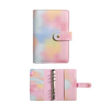 A5 PU Leather Macaron Notebook Symphony Pearl Paper Loose-leaf Cash Budget Book( - £6.31 GBP