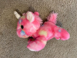 Aurora 7&quot; Jellyroll Unicorn #16700 Stuffed Plush Pink Tye Dye - £9.70 GBP