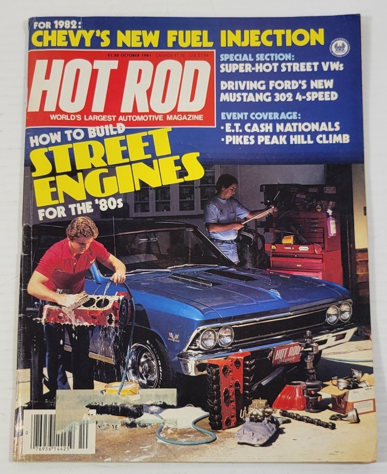 PV) Hot Rod Magazine October 1981 Volume 34 Issue 10 Chevrolet Ford Dodg... - $4.94