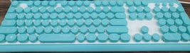 iRiver Korean English Keyboard USB Wired Membrane Bubble Keyboard for PC (Blue) image 3