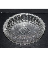 Vintage Art Deco Cut Glass Crystal Ashtray ~ 7&quot; ~ Beautiful !!!! - $49.99