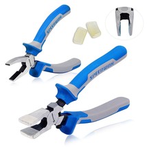 Glass Running Pliers And Breaker Grozer Pliers Set 2Pcs With 2 Pair Of R... - $39.99