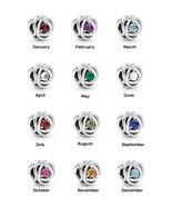 925 Sterling silver Birthstone Eternity Circle Charm 790065C01 - $26.34 CAD
