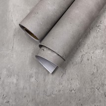 Holomey 15.7&quot;X354&quot;Concrete Look Wallpaper Peel&amp;Stick Cement Texture Contact - £30.66 GBP