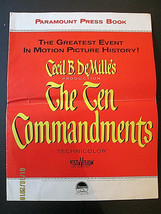 CHARLTON HESTON:CECIL B.DeMILLE (THE TEN COMMANDMENTS) ORIG,MOVIE PRESSB... - $296.99