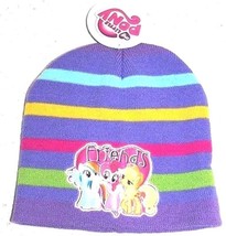 My Little Pony Girls Rainbow Dash Pinkie Pie Applejack Friends Beanie Winter Hat - £6.22 GBP