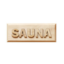 Free Shipping! Cedar Block Sauna Sign (2 3/4&#39;&#39; x 7 1/4&#39;&#39;), sauna accesso... - $41.99