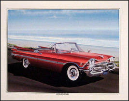 1959 Dodge Custom Royal Conv. Orig Art Print Lithograph - $30.69