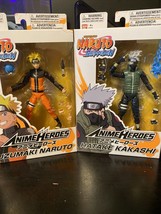 Bandai Naruto Shippuden Anime Heroes Series 6in Naruto/Kakashi Action Fi... - £63.94 GBP