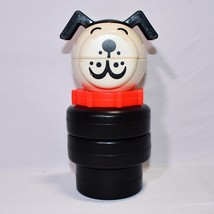 Vintage Fisher Price Little People Lucky Dog Stacking Toy Puzzle #659 US... - $27.23