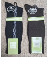 Vannucci  Couture Mid Calf Dress Socks Imperial Couture 2 Pair Mens 10-1... - €15,54 EUR
